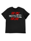 Mötley Crüe Too Fast For Love Distressed Text T-Shirt