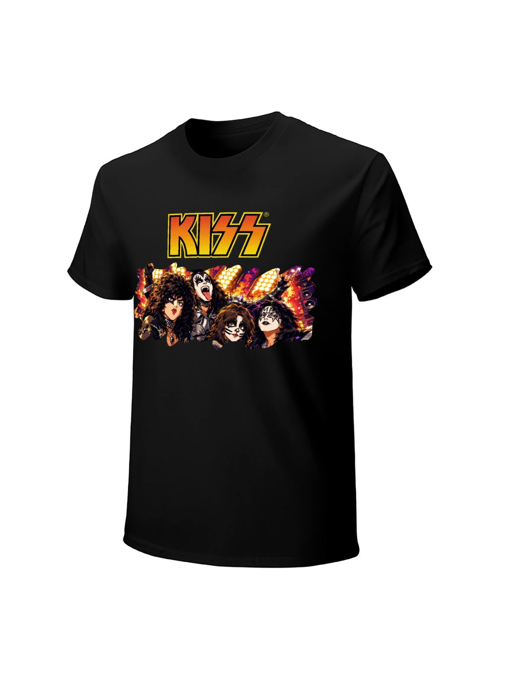 KISS Band Portrait Logo Graphic T-Shirt
