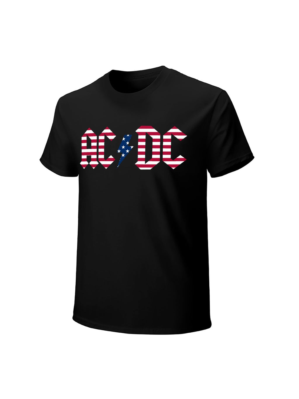 AC/DC American Flag Logo Graphic T-Shirt