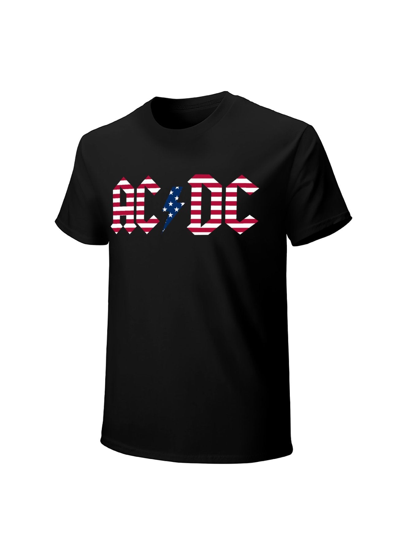 AC/DC American Flag Logo Graphic T-Shirt