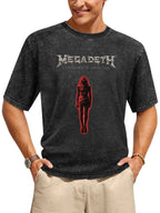 Vintage Washed Megadeth Countdown to Extinction Graphic T-Shirt