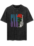 Guns N’ Roses GNR Rose and Revolver Graphic T-Shirt