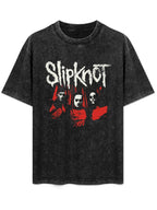 Slipknot Red Mask Portrait Graphic T-Shirt