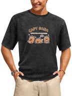 Capy Bara Happiness Graphic Washed T-Shirt