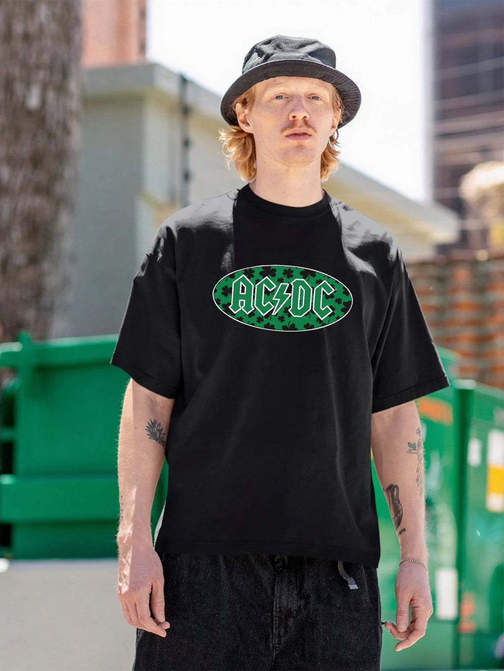 AC/DC Shamrock Logo St. Patrick’s Day T-Shirt