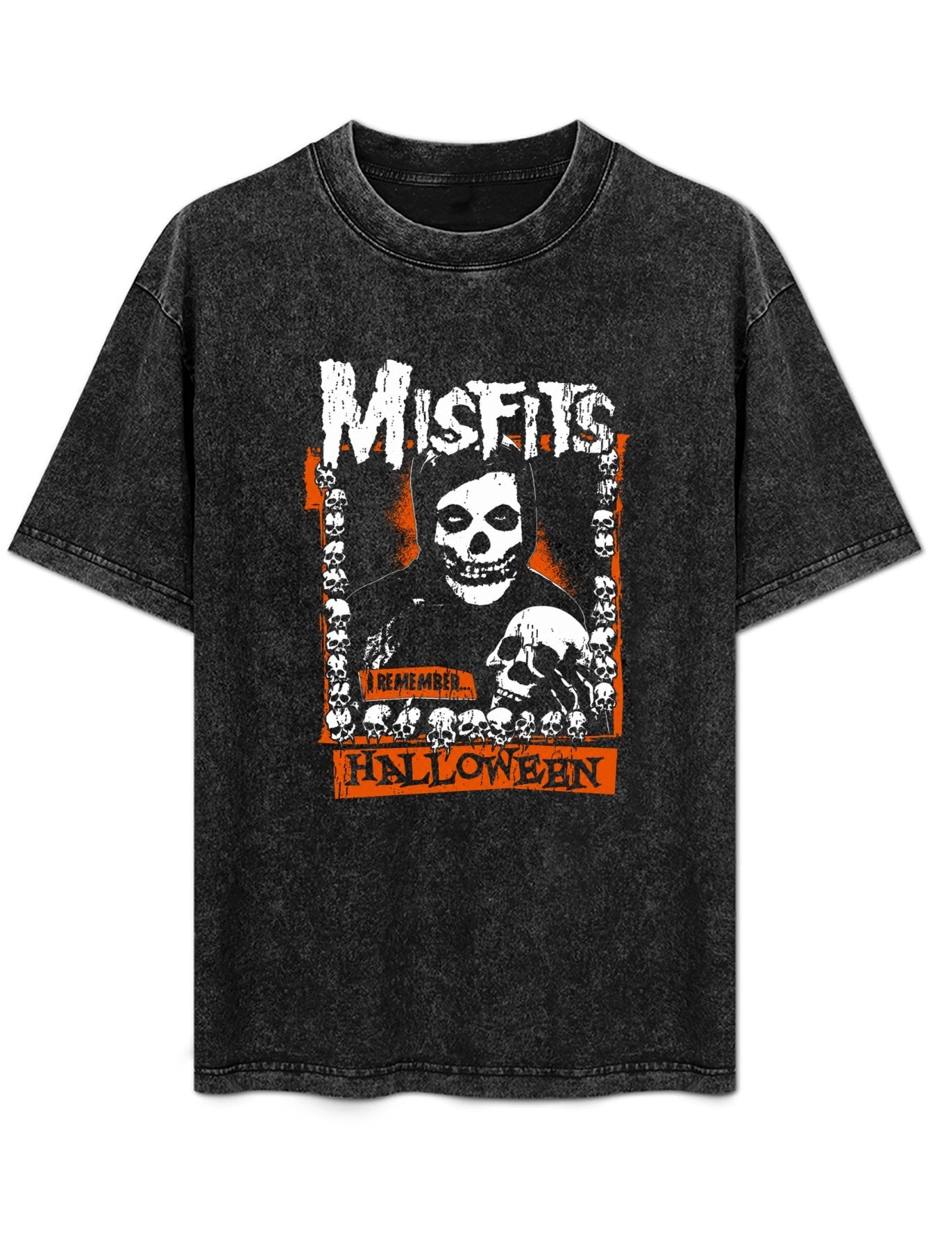 Misfits I Remember Halloween Skull Graphic T-Shirt