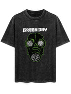 Green Day Gas Mask Graphic T-Shirt