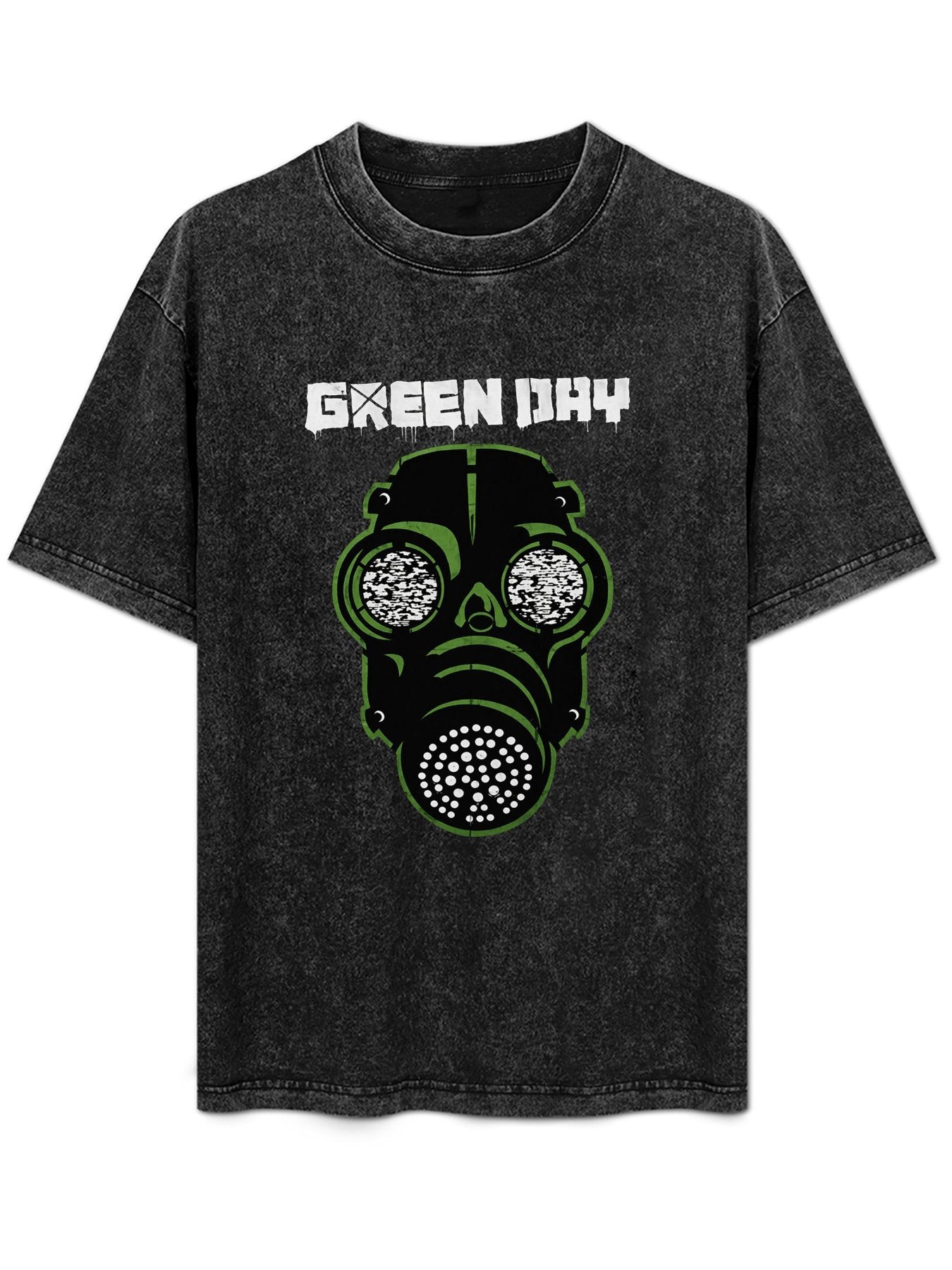 Green Day Gas Mask Graphic T-Shirt