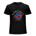 Basketball Pressure Graphic Black T-Shirt