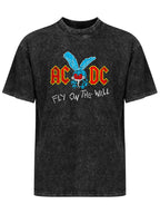 AC/DC Fly on the Wall Blue Fly Graphic T-Shirt