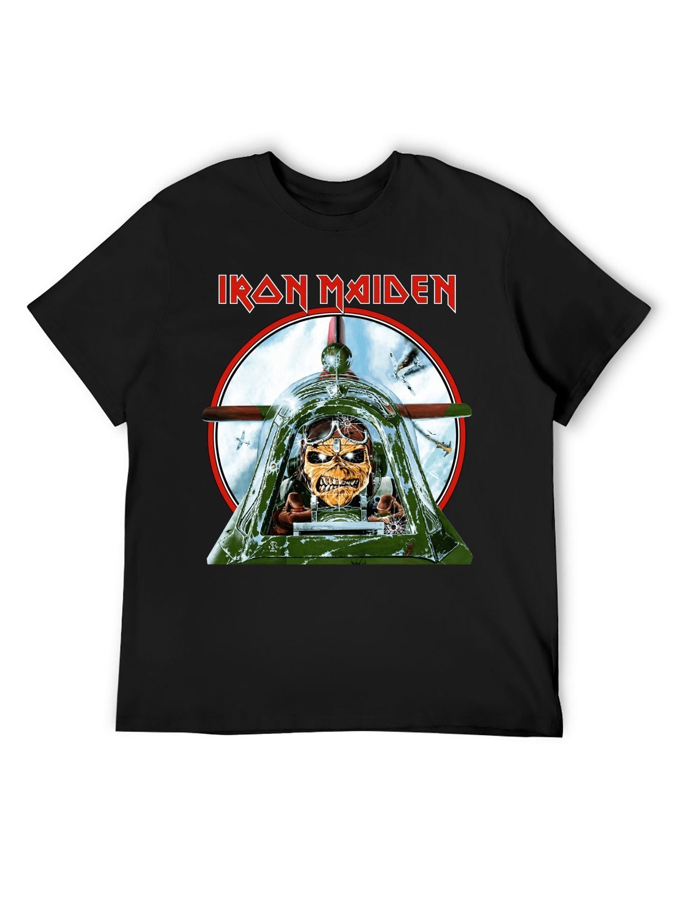 Iron Maiden Fighter Pilot Eddie Graphic T-Shirt