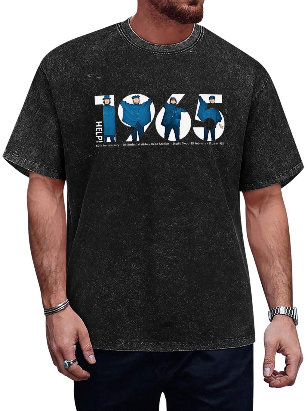 The Beatles Help! 1965 60th Anniversary Graphic T-Shirt