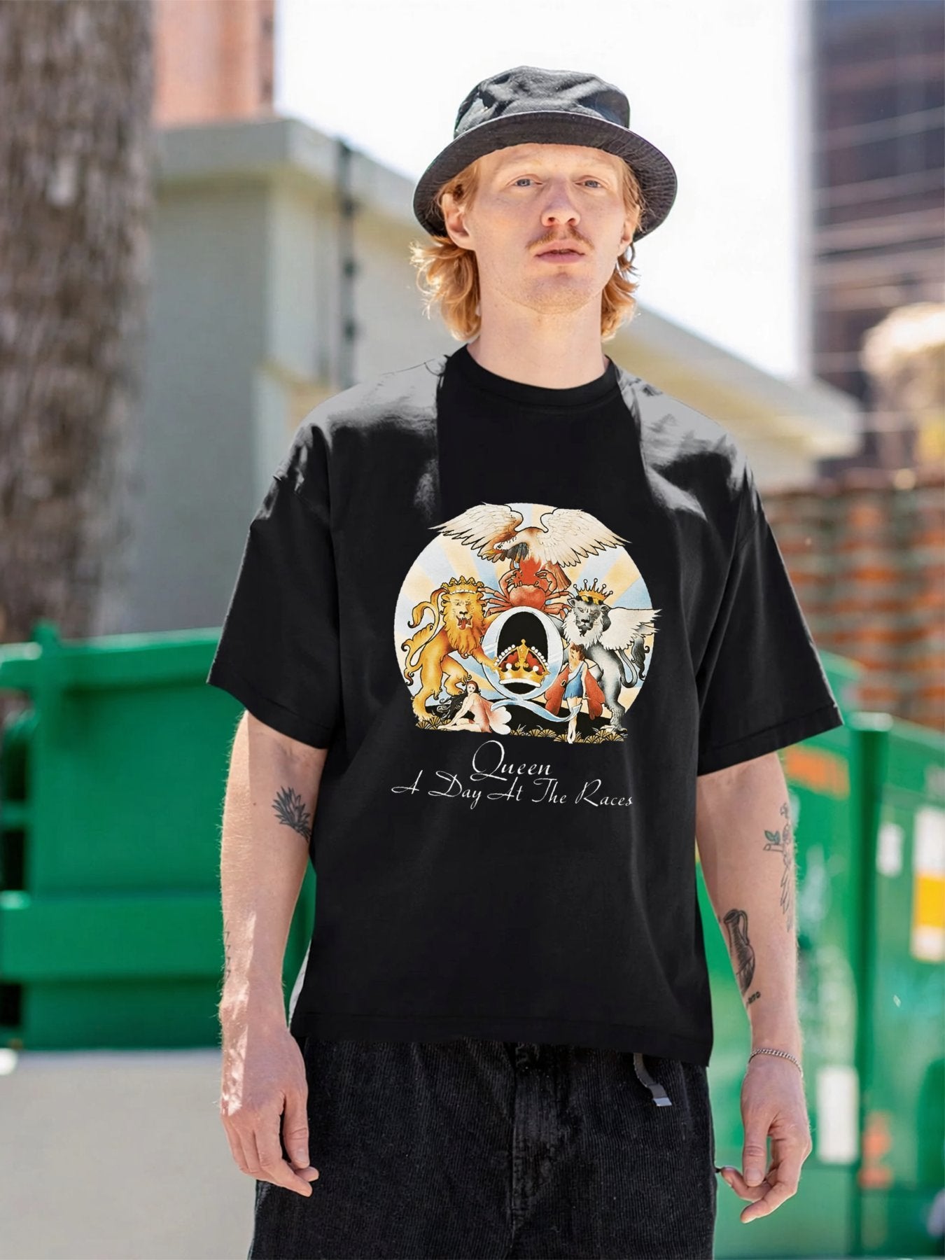 Queen “A Day at the Races” Crest Graphic T-Shirt