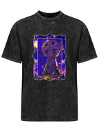 Vintage Washed Headless Cross Graphic T-Shirt