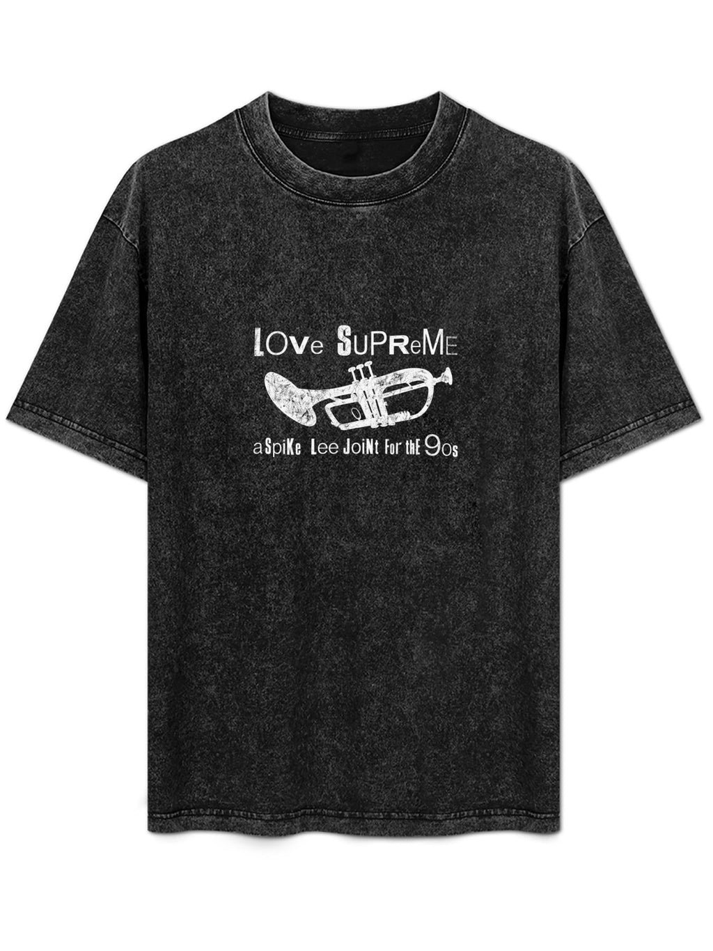 Love Supreme Washed Trumpet Graphic T-Shirt