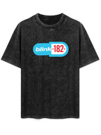 Blink-182 Classic Blue Logo Graphic T-Shirt