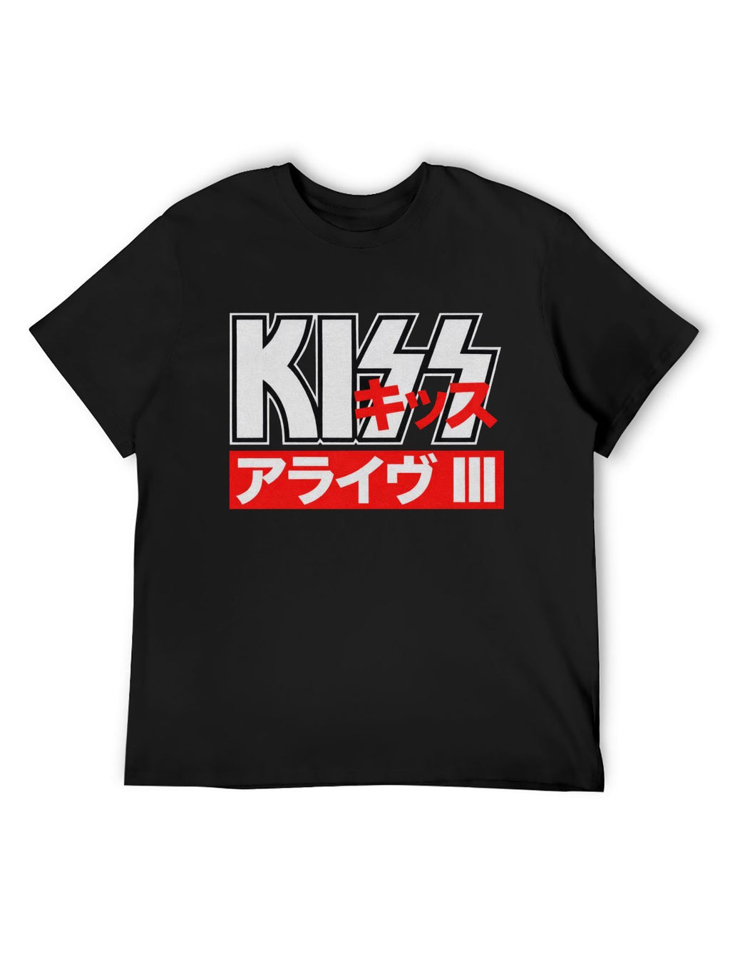 KISS Alive III Japanese Logo Graphic T-Shirt