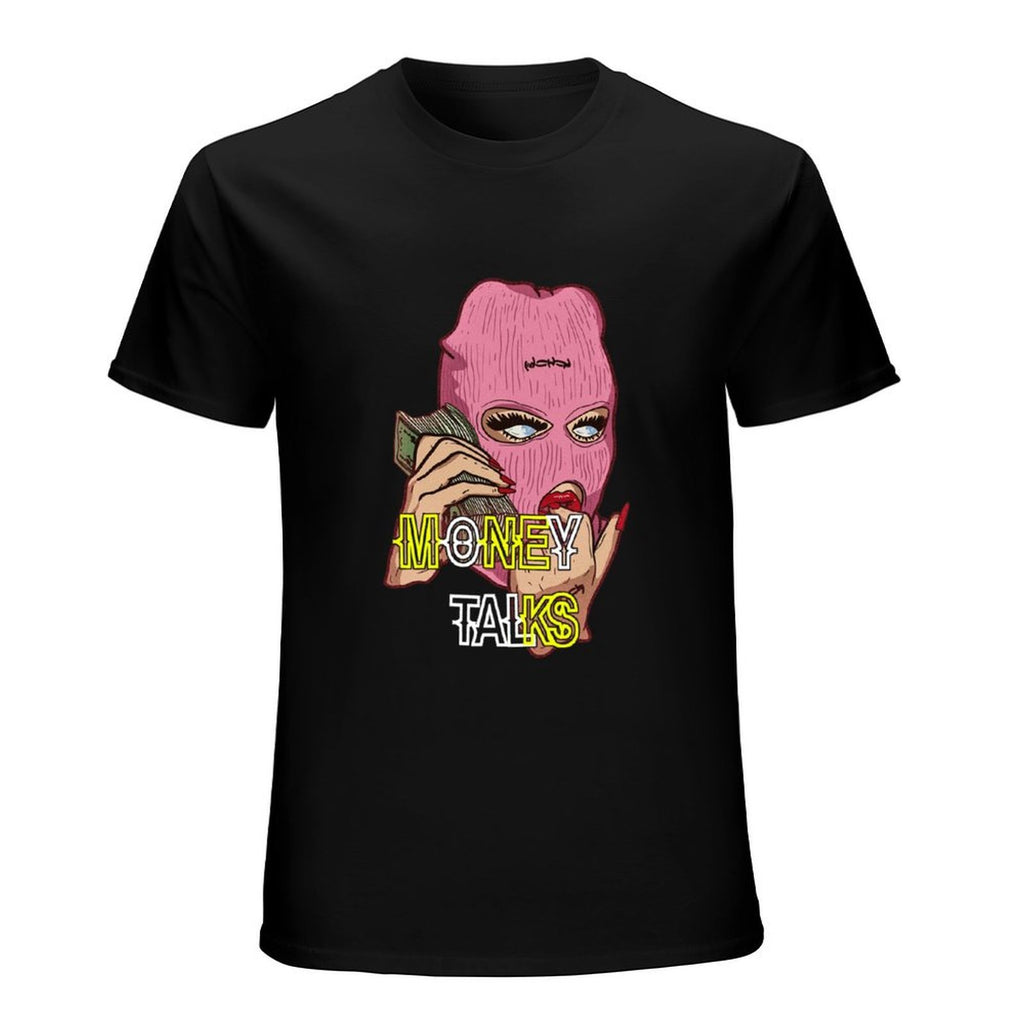 Money Talks Graphic Black T-Shirt