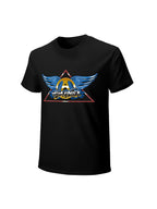 Aerosmith Blue Winged Triangle Emblem Vintage T-Shirt