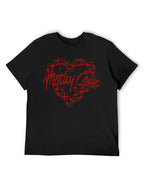 Mötley Crüe Chain Heart Logo Graphic T-Shirt