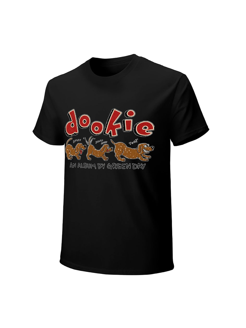 Green Day Dookie Cartoon Dogs Album Artwork T-Shirt