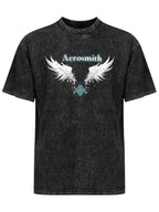 Aerosmith Crystal Angel Wings Graphic T-Shirt