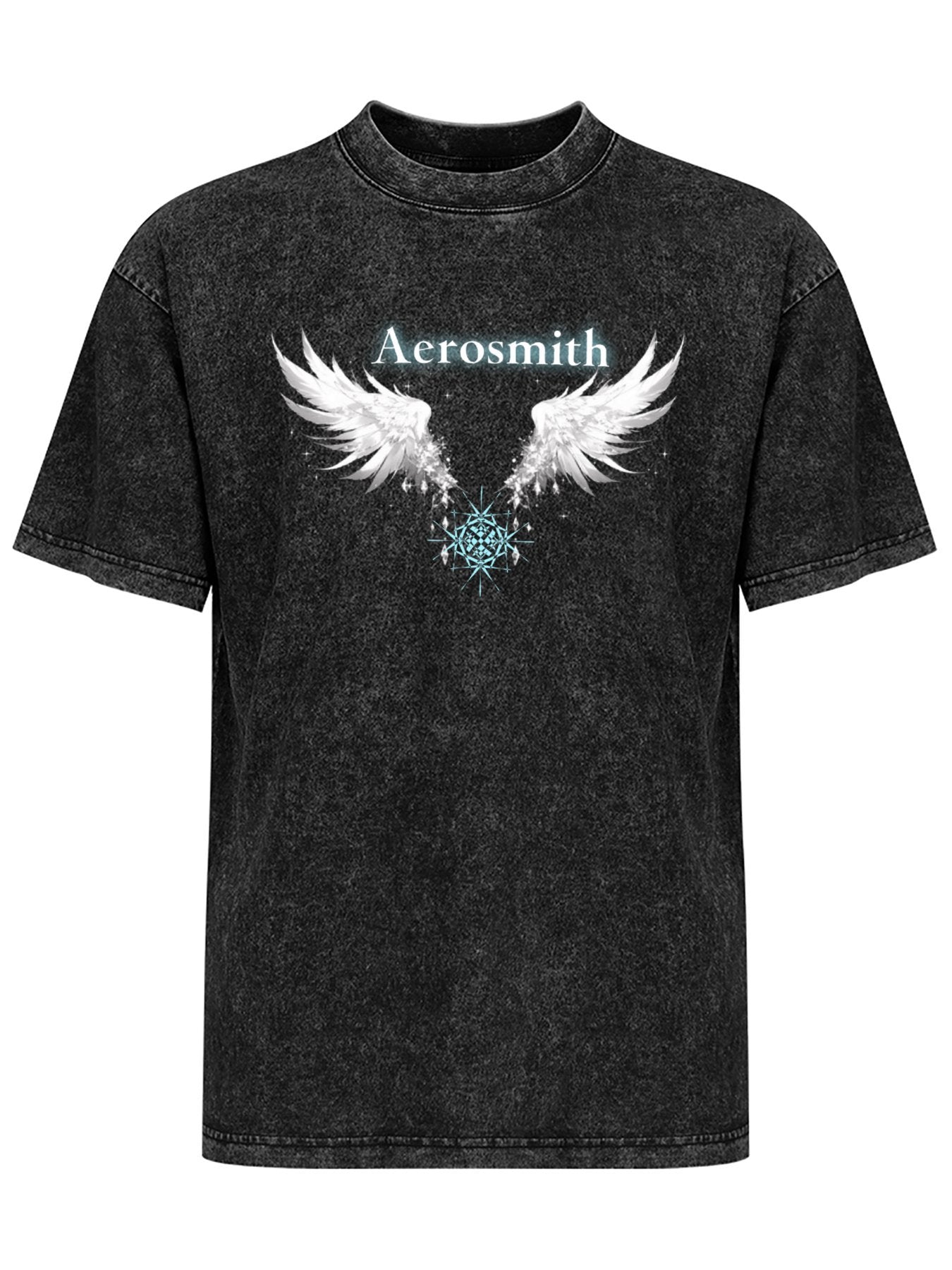 Aerosmith Crystal Angel Wings Graphic T-Shirt