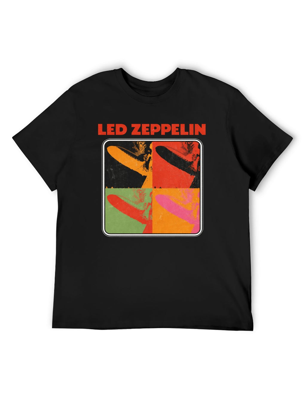 Led Zeppelin Pop Art Airship Graphic T-Shirt