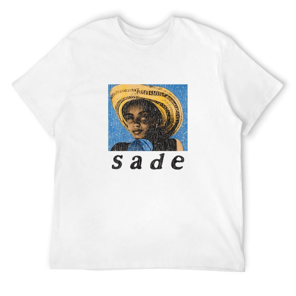 Sade Portrait Graphic White T-Shirt