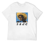 Sade Portrait Graphic White T-Shirt