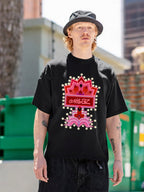 Gorillaz Pink Neon Sign Graphic T-Shirt
