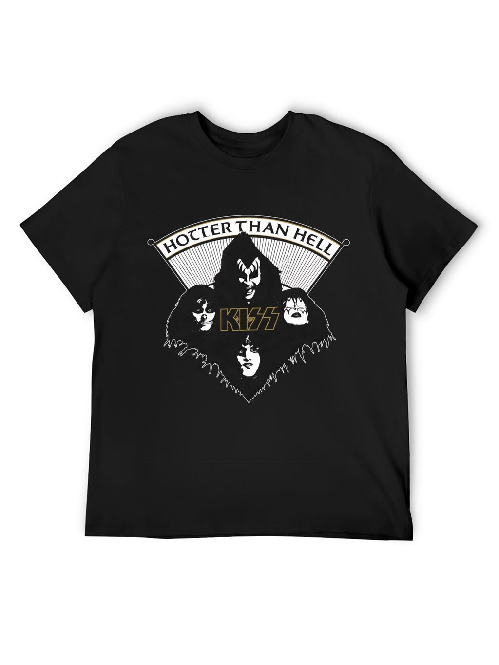 KISS Hotter Than Hell Vintage Band Graphic T-Shirt