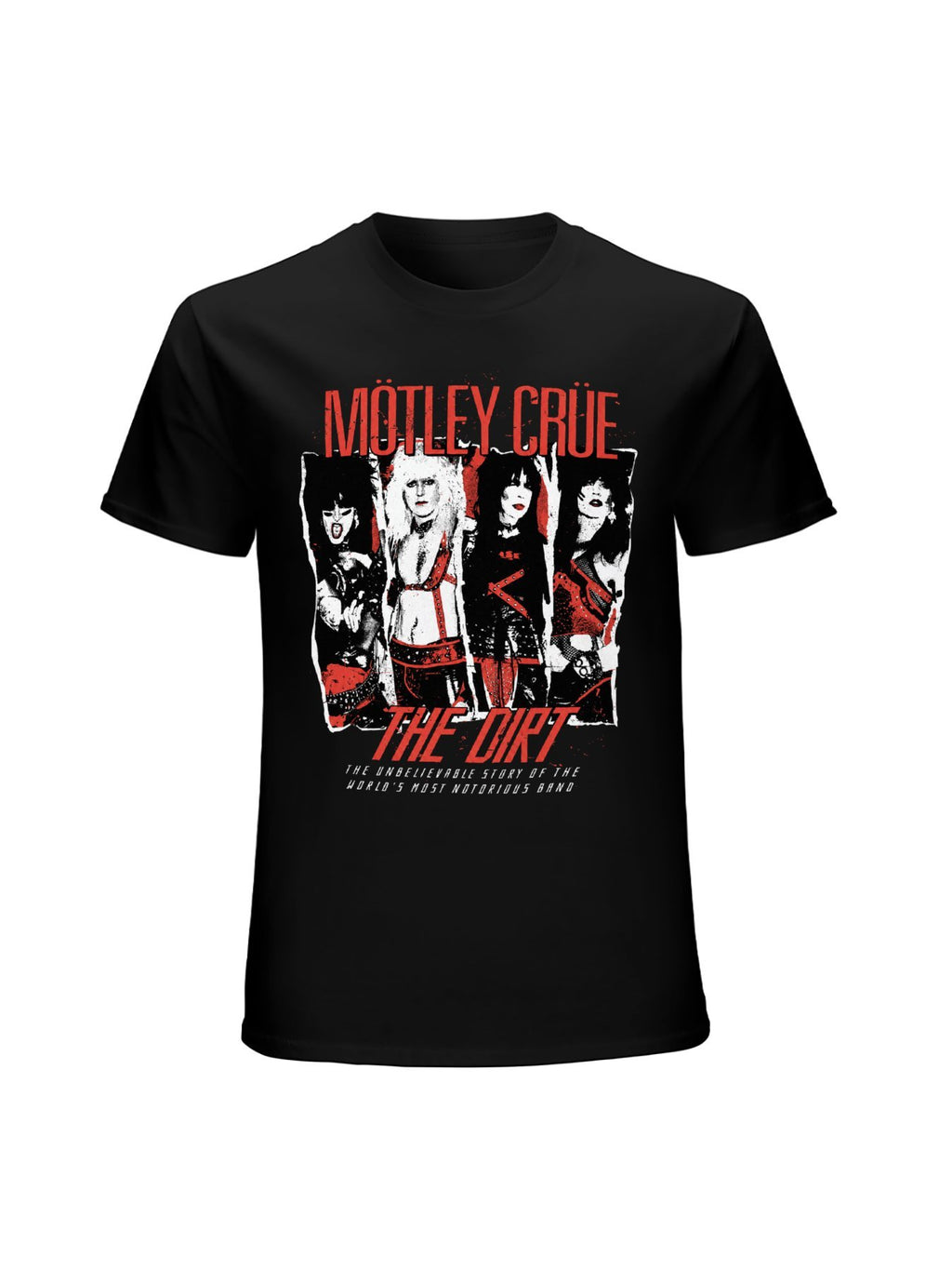 Mötley Crüe The Dirt Band Photo Graphic T-Shirt