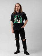 Gorillaz Green Comic Scene Graphic T-Shirt