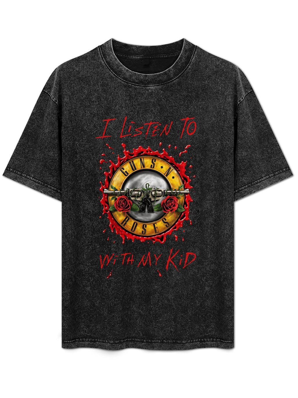 Guns N’ Roses “I Listen With My Kid” Graphic T-Shirt