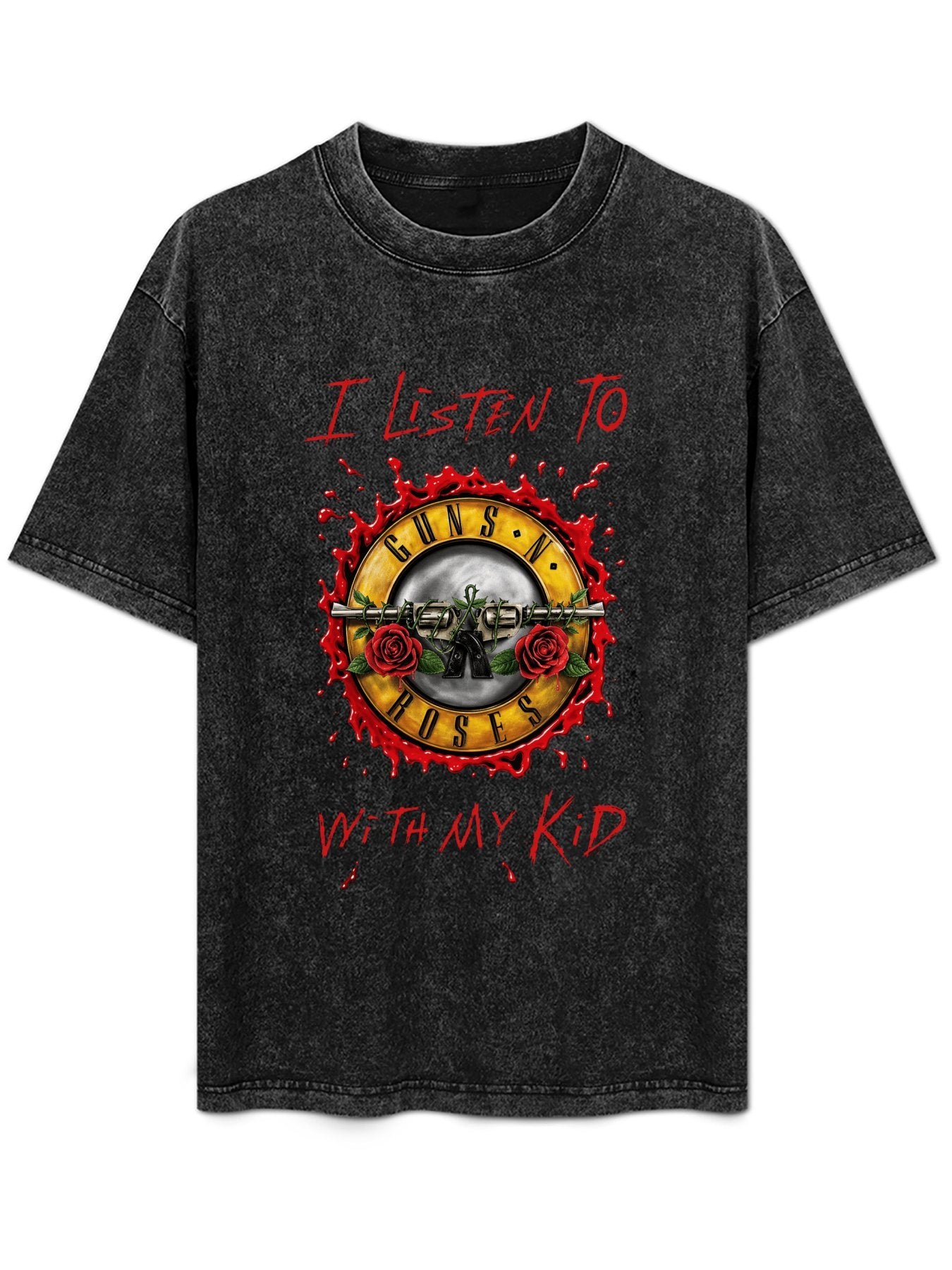 Guns N’ Roses “I Listen With My Kid” Graphic T-Shirt