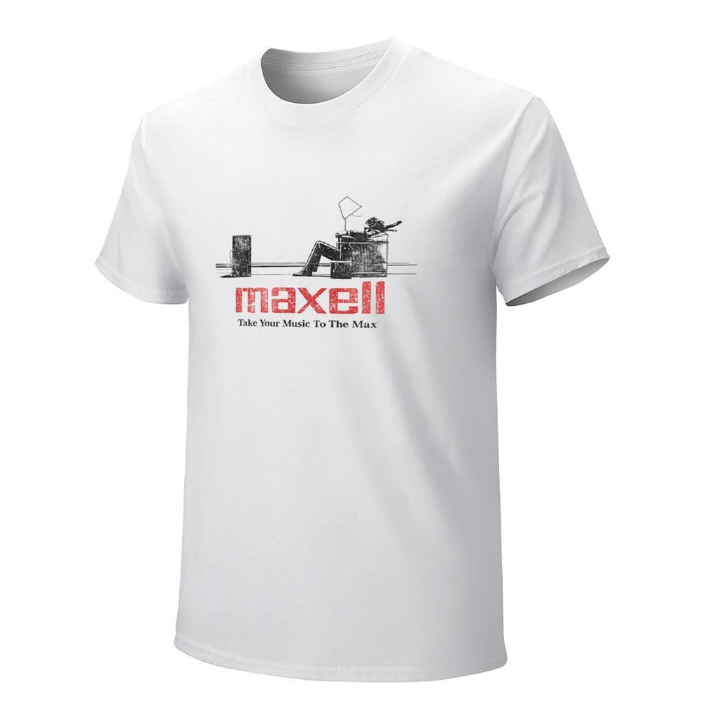 Maxell Take Your Music to the Max Graphic White T-Shirt