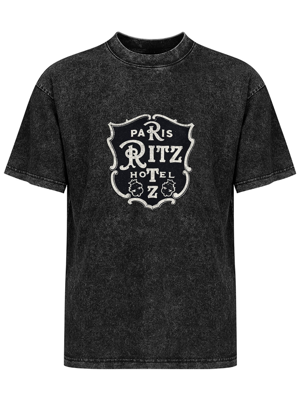 Paris Ritz Hotel Crest Graphic Washed T-Shirt
