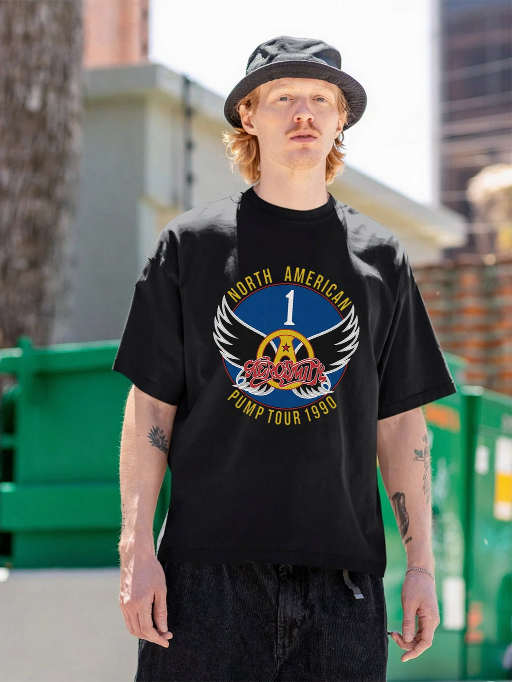Aerosmith Winged Emblem Pump Tour Graphic T-Shirt