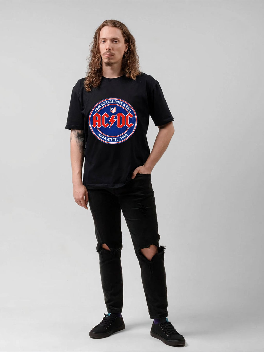AC/DC High Voltage Football Crest T-Shirt