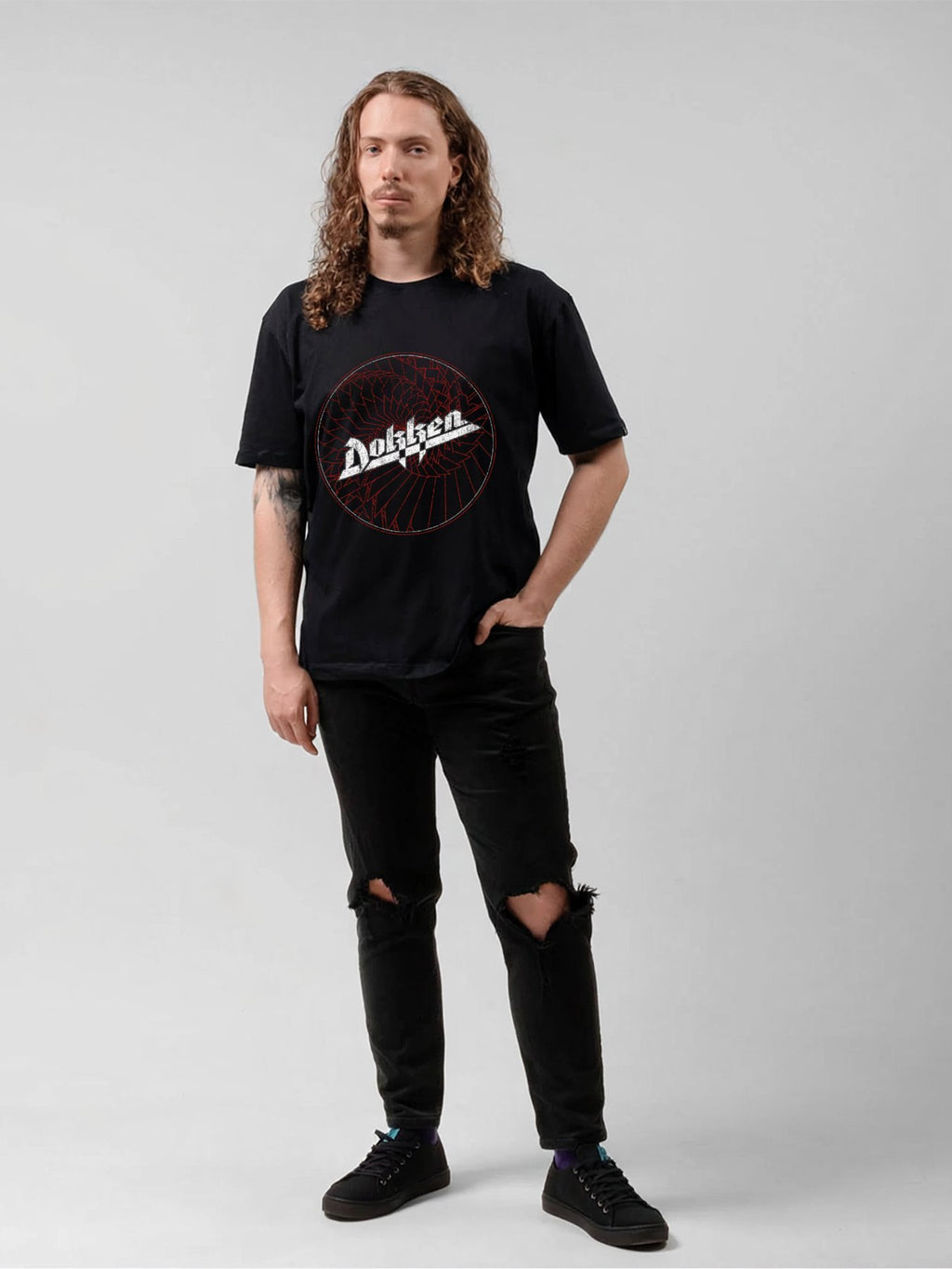 Dokken Fractured Circle Graphic T-Shirt