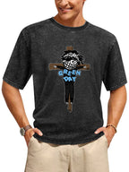 Green Day Cartoon Cross Graphic T-Shirt