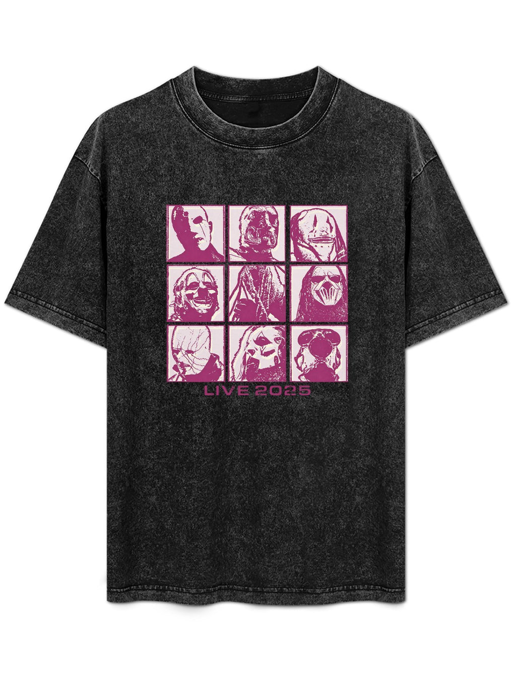 Slipknot Live 2025 Mask Portrait Graphic T-Shirt