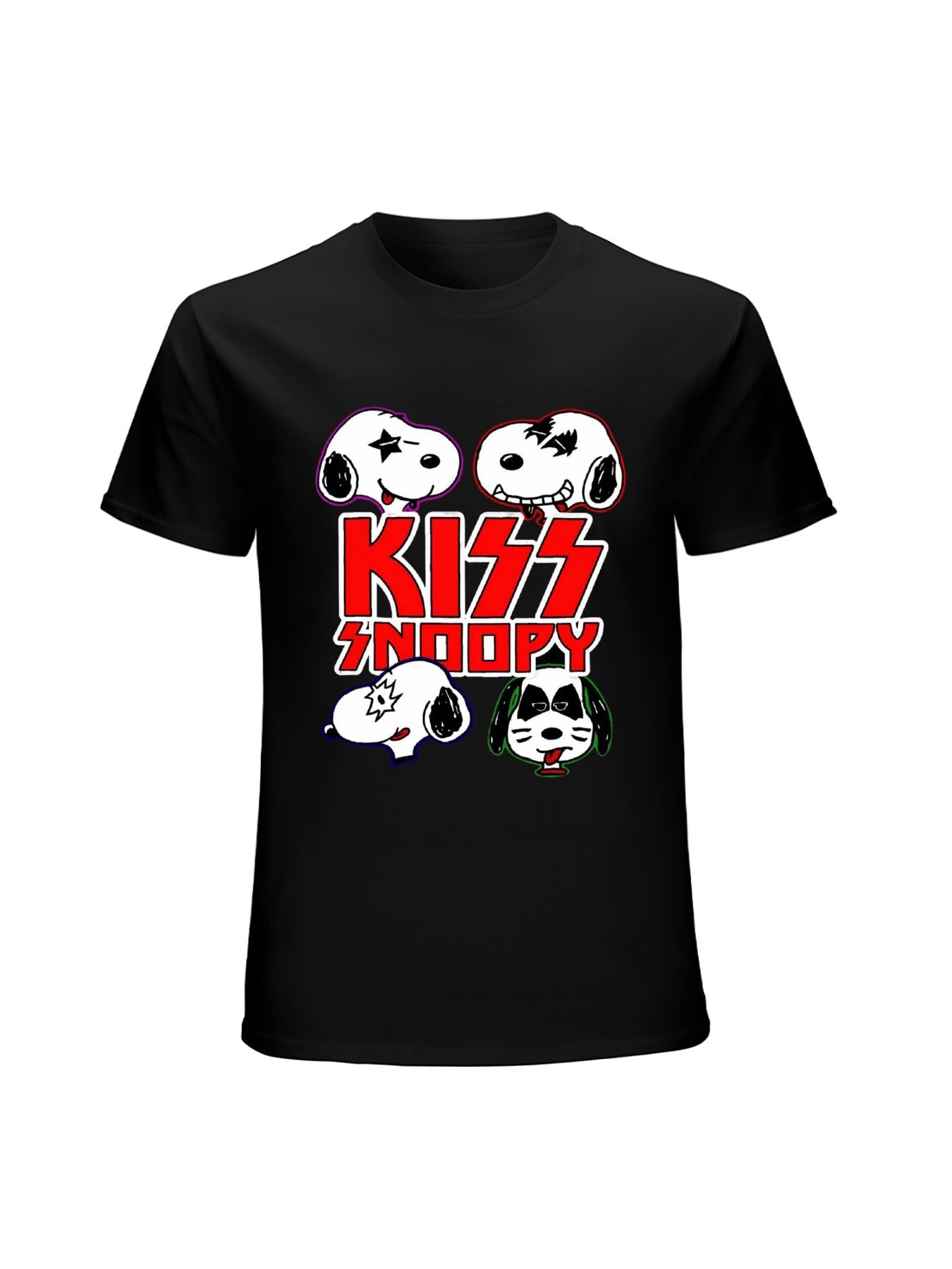 KISS Snoopy Character Mashup Rock T-Shirt