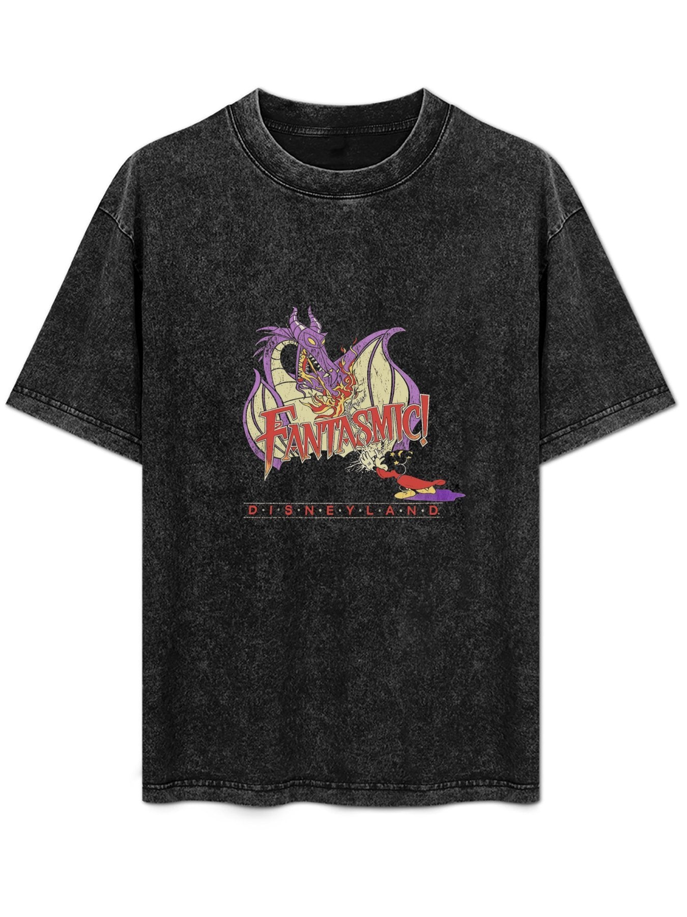 Fantasmic Dragon Washed Graphic T-Shirt