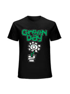 Green Day Smiley Flower Graphic T-Shirt