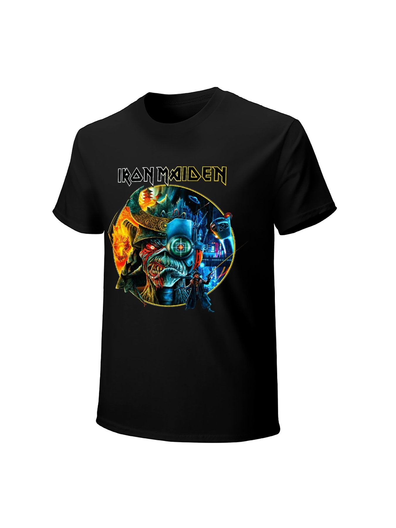 Iron Maiden Cyborg Samurai Eddie Graphic T-Shirt