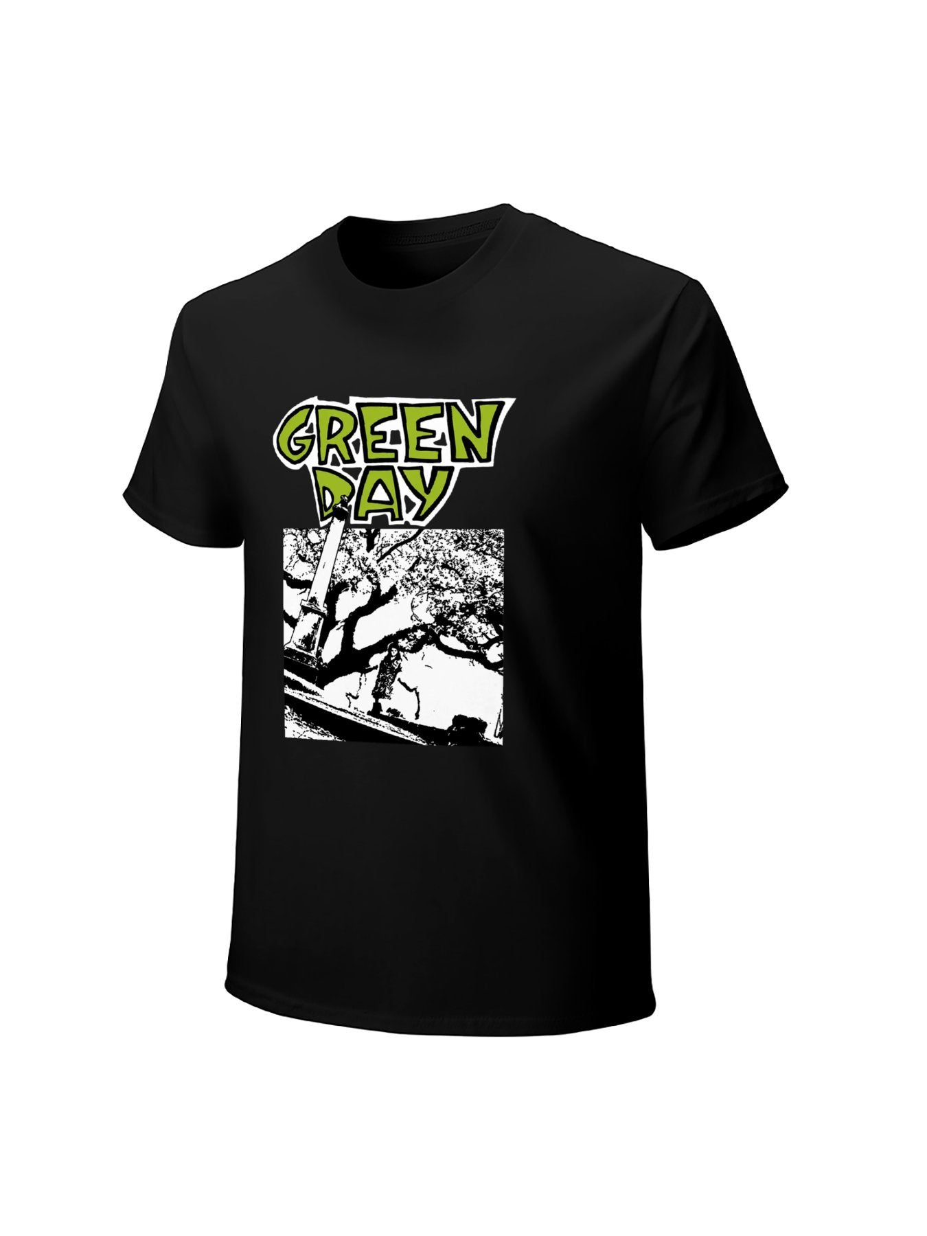 Green Day Vintage Street Scene Punk Graphic T-Shirt