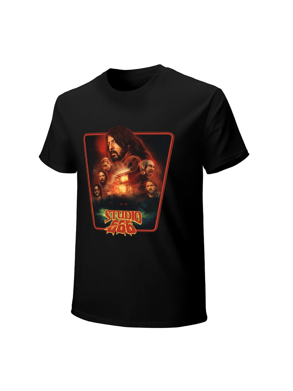 Foo Fighters Studio 666 Horror Poster Graphic T-Shirt
