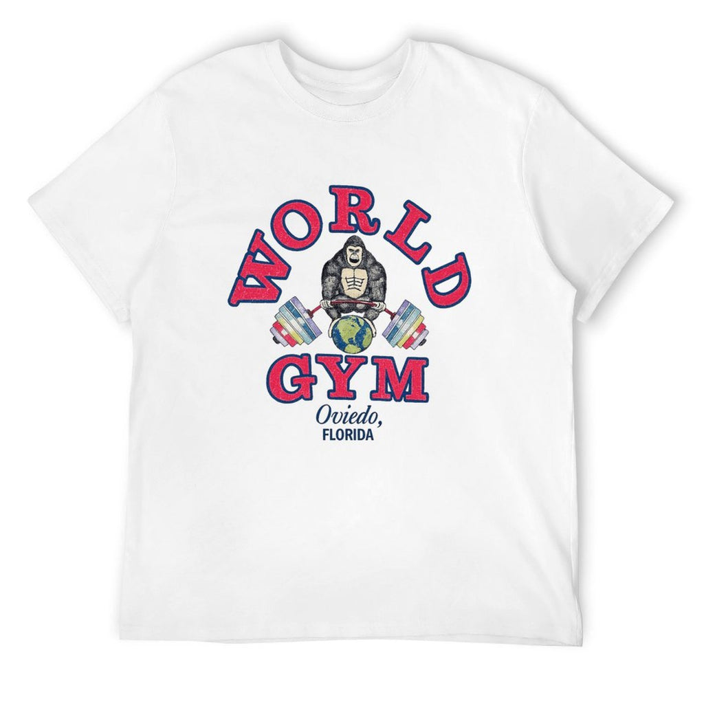 World Gym Weightlifting Graphic White T-Shirt